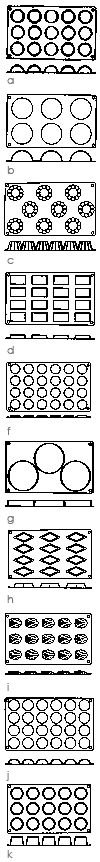 Moldes "GASTROFLEX"    width=