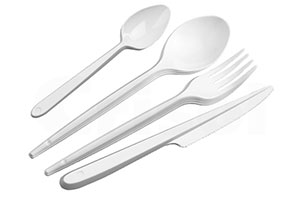 CUBIERTOS BLANCOS PS6