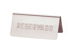 Placas de mesa Inox