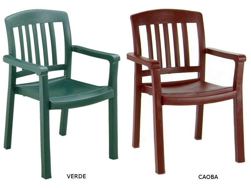 Sillón Atlantic Verde / Caoba