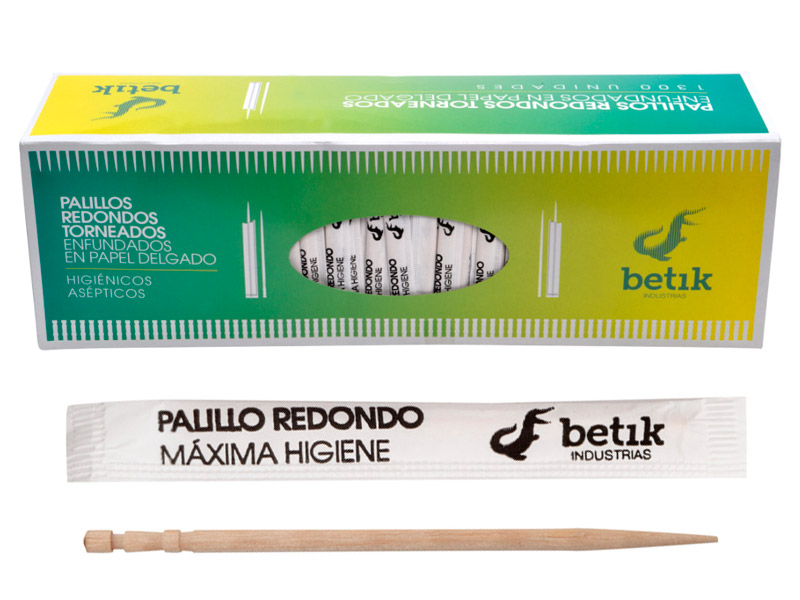 Palillo redondo enfundado