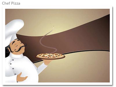 Paq. 500 mantelines Chef Pizza