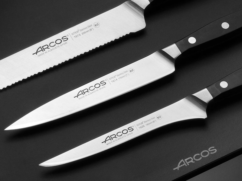 Taco Cuchillos Saeta 6 P de Arcos. Catálogo Cuchillería y corte Cuchillos  profesionales . Catálogo CRISOL.