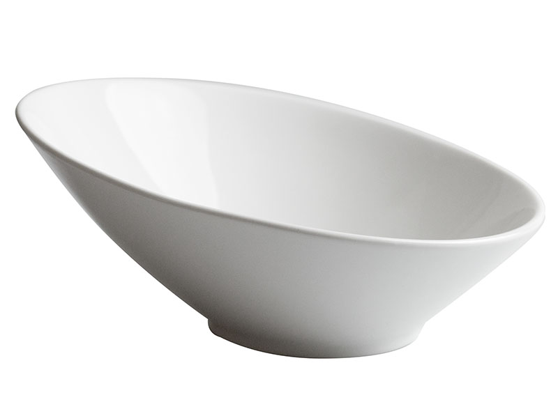 Ensaladera inclinada