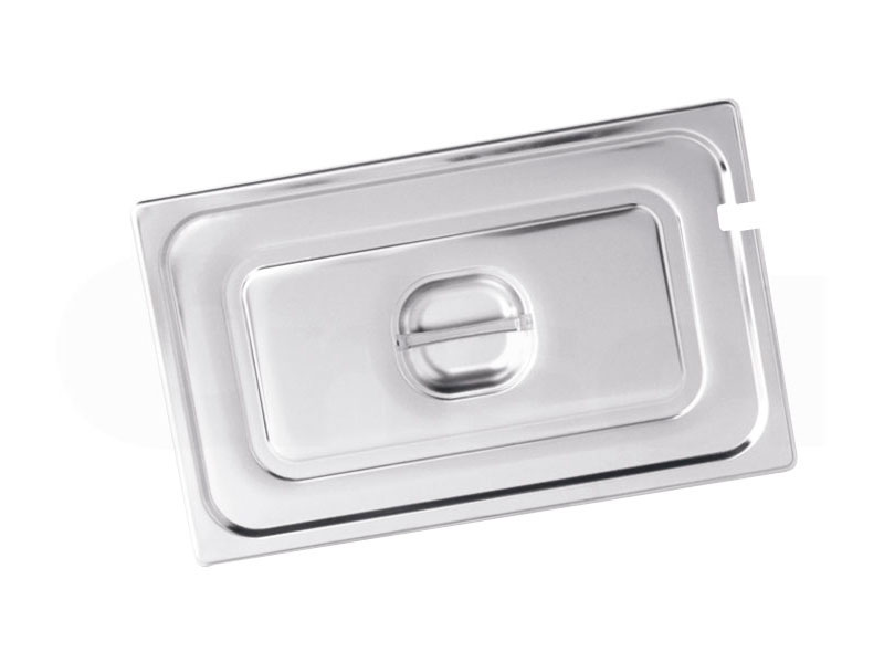 Tapa Inox GN con asa y muesca