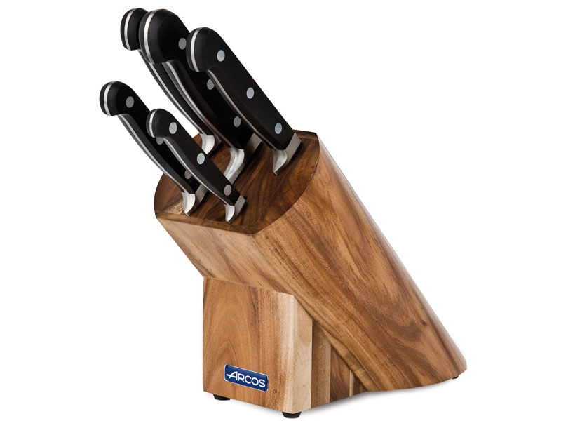 TACO MADERA CUCHILLOS CLASICA 5 Piezas