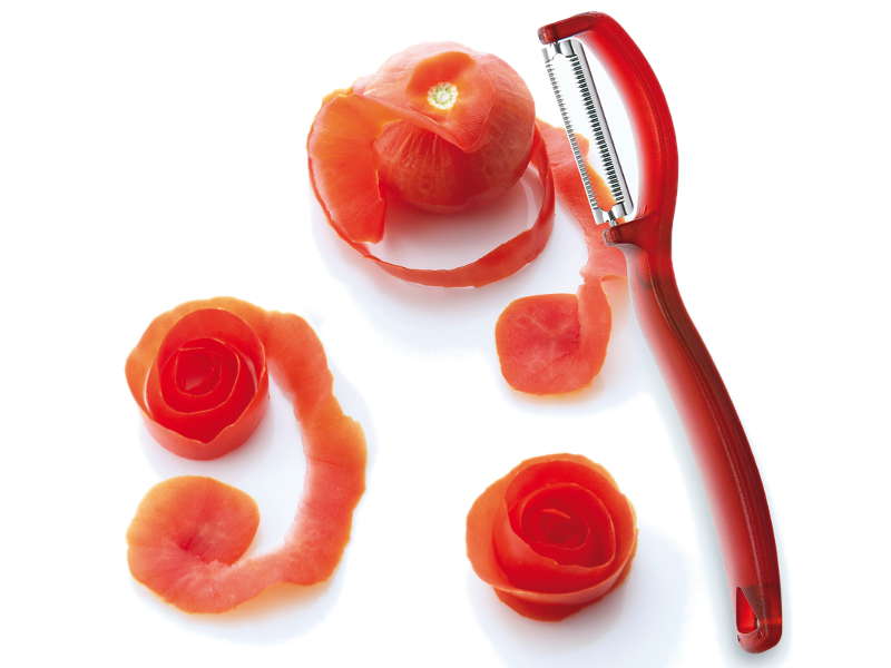 Pelador tomates rojo
