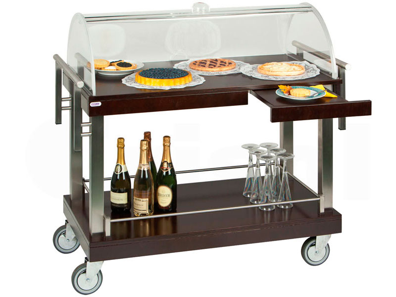 Carro ARTEMIDE 2 estantes cúpula