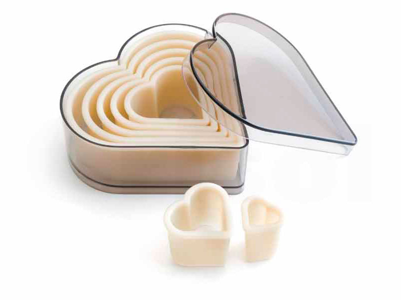 Set 9 cortapastas Nylon corazn