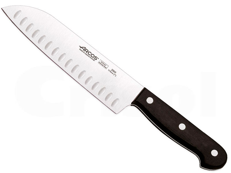 Cuchillo Santoku alveolado Universal