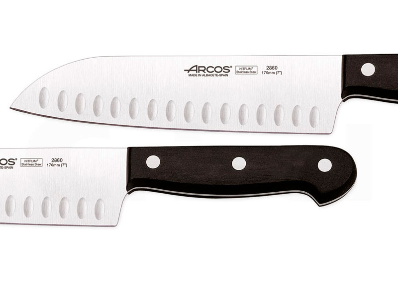 Cuchillo Santoku alveolado Universal