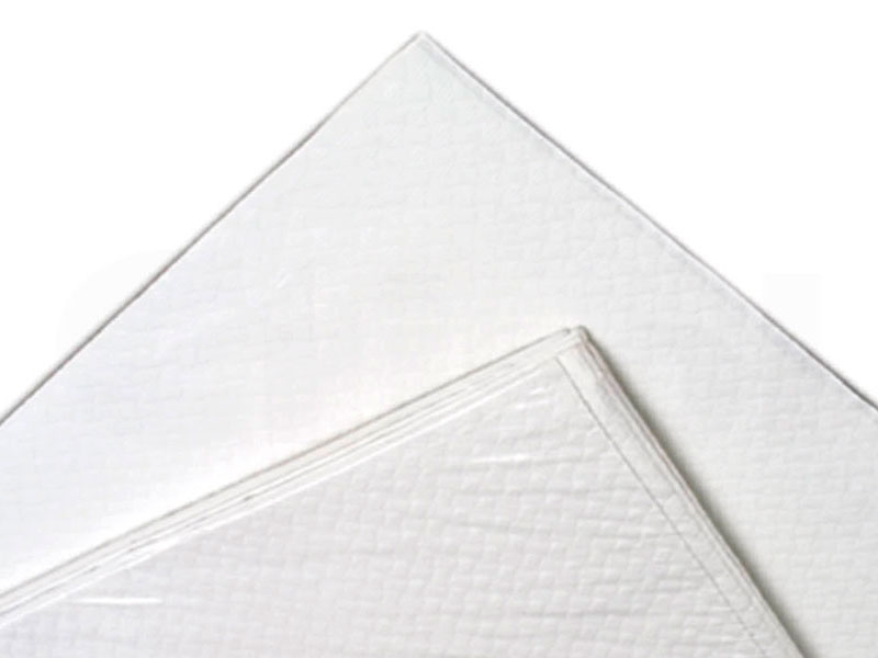 Mantel gofrado rombo blanco