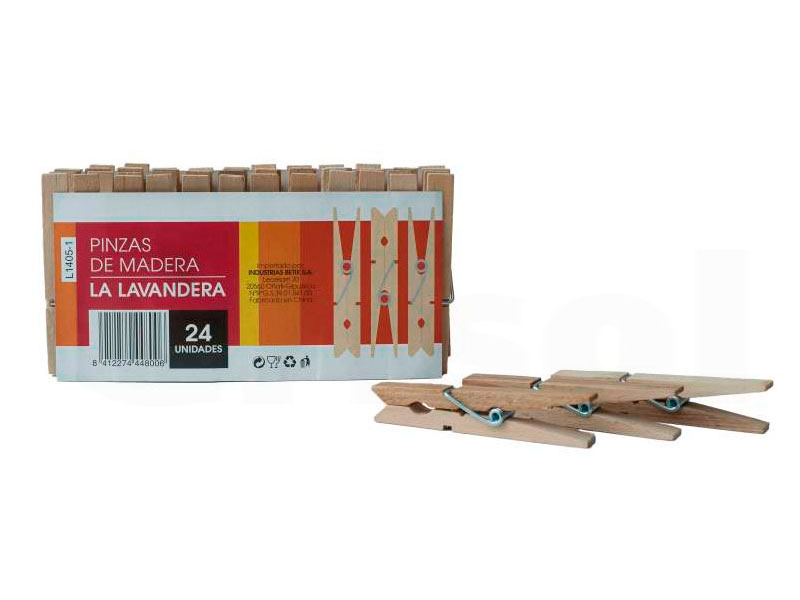 Pinzas madera La Lavandera