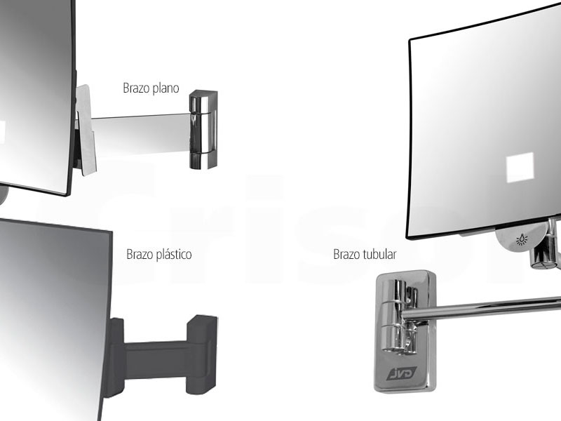 Espejo ECLIPS cuadrado con luz