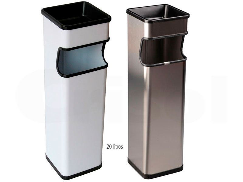 Papelera Cenicero Cuadrada