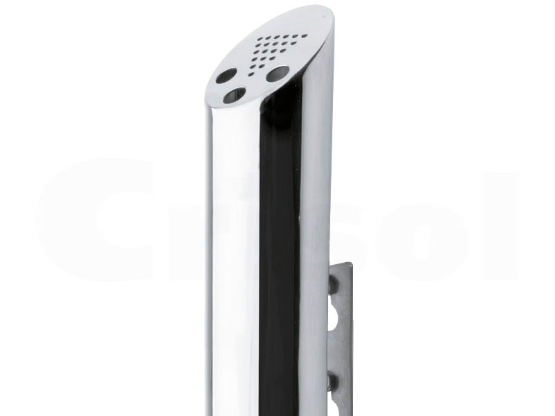 Cenicero mural cilíndrico