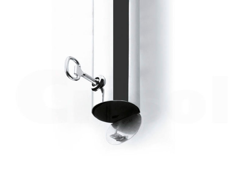 Cenicero mural cilíndrico