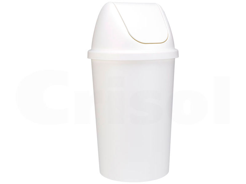Cubo 45 L redondo tapa basculante