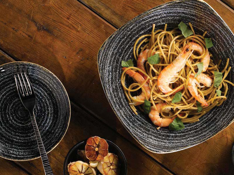 Studio Prints Homespun Charcoal Black