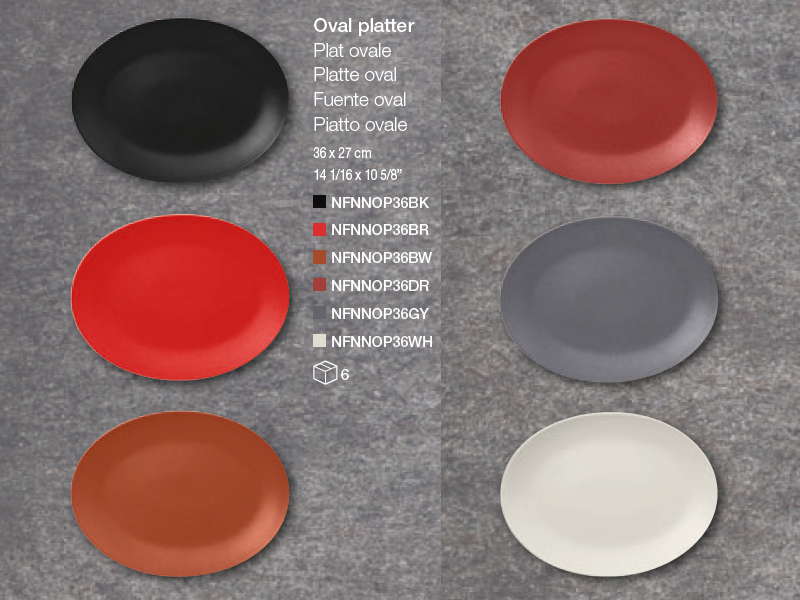 NEOFUSION Fuente oval sin ala 36 x 27 cm (forma NANO)