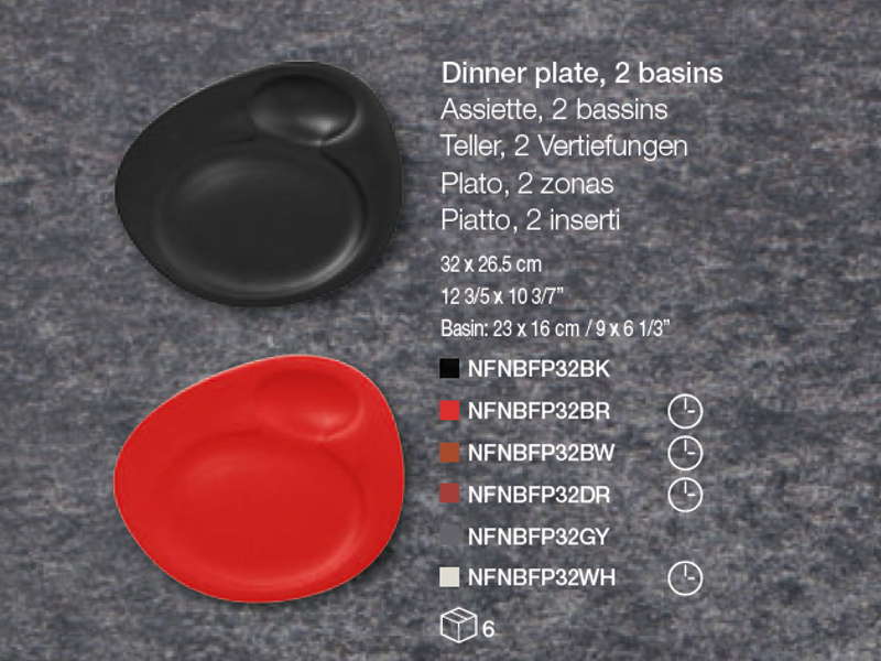 NEOFUSION Plato Nabur 2 zonas 32 x 26,5 cm
