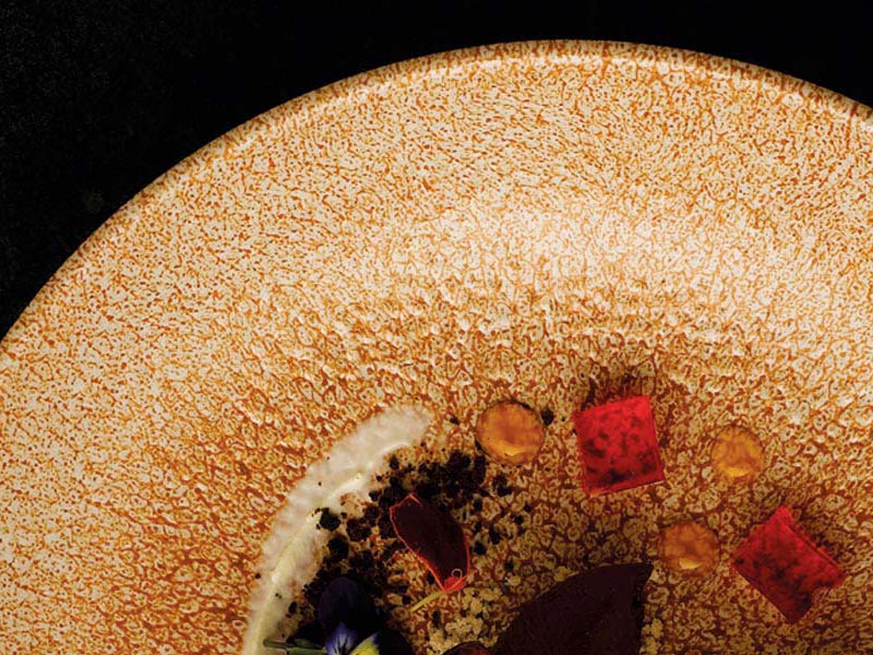 Studio Prints Raku Garnet Orange