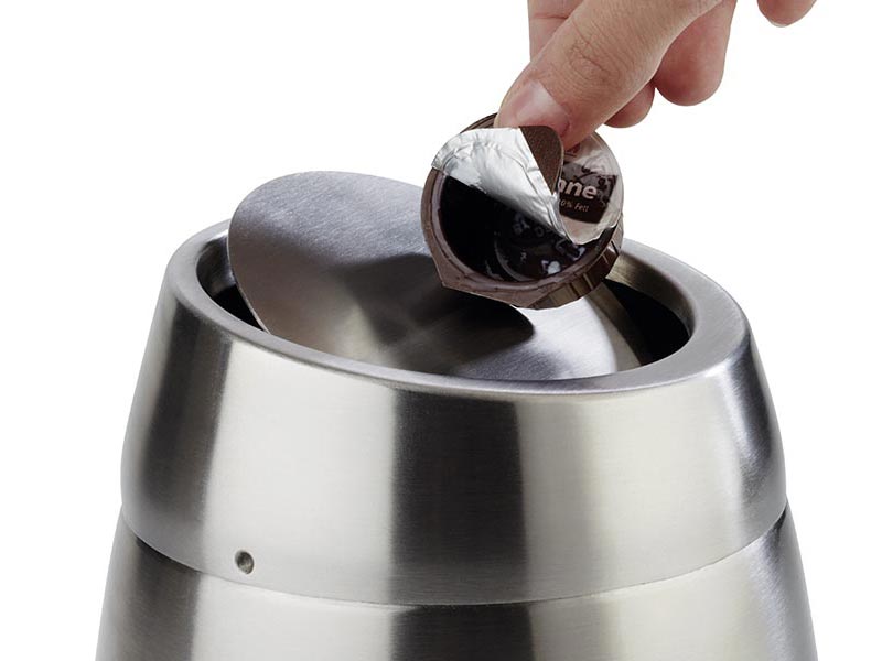 Papelera sobremesa inox