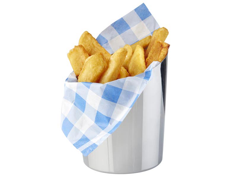 Vasito cónico truncado inox