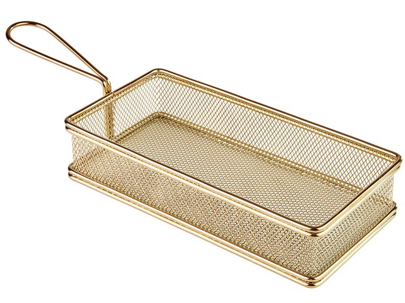 Freidora mini bandeja dorada