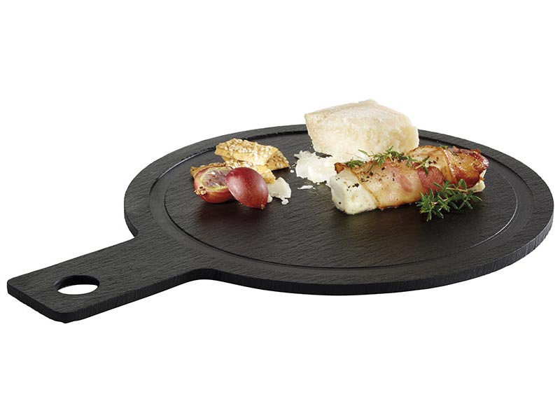 Bandeja pizarra paleta redonda