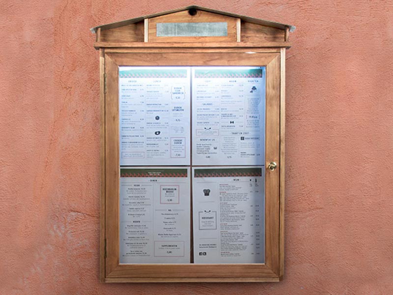 Cubremen&uacute;s RUSTIC led mural