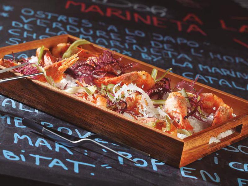 Bandejas bajas nogal