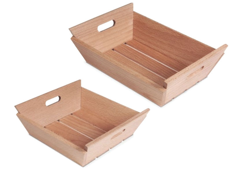 Mini caja madera alta de Supreminox. Catálogo Buffet y Catering