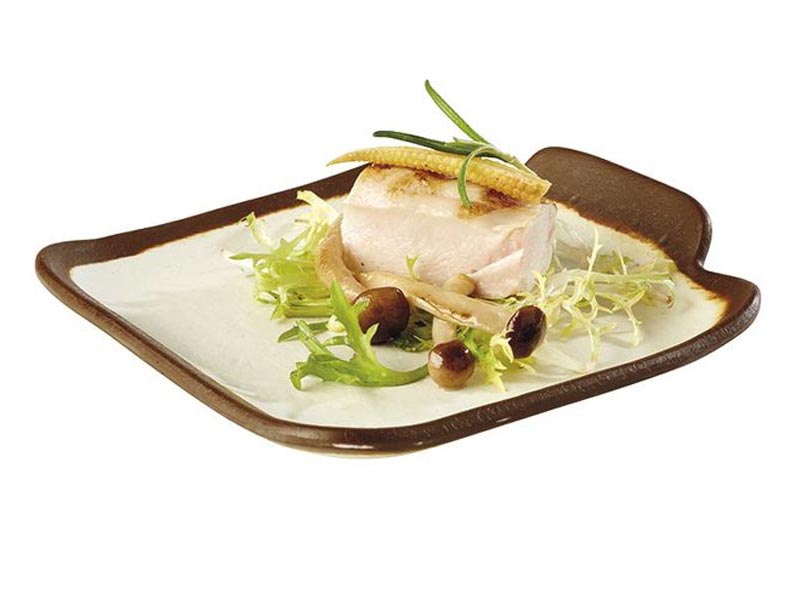 Plato Crocker cuadrado