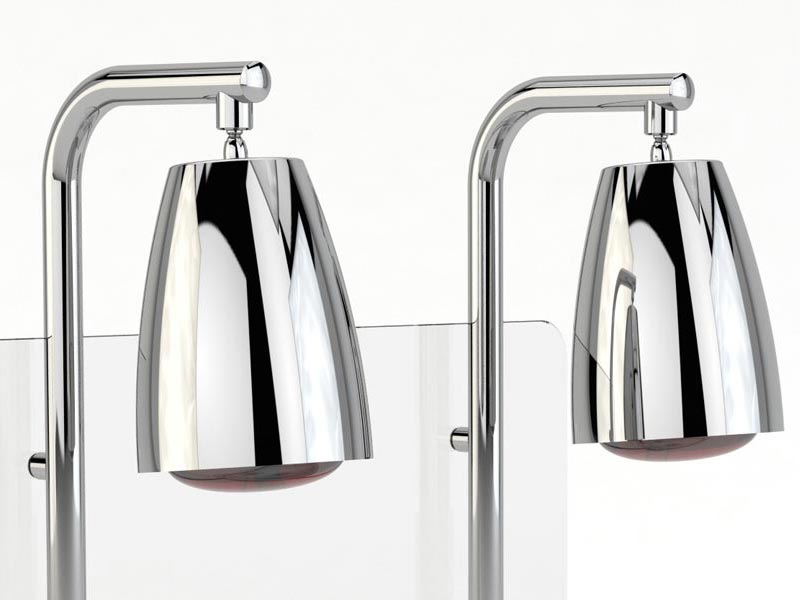 Lámpara infrarrojos HELIOS doble fijo + placa termógena