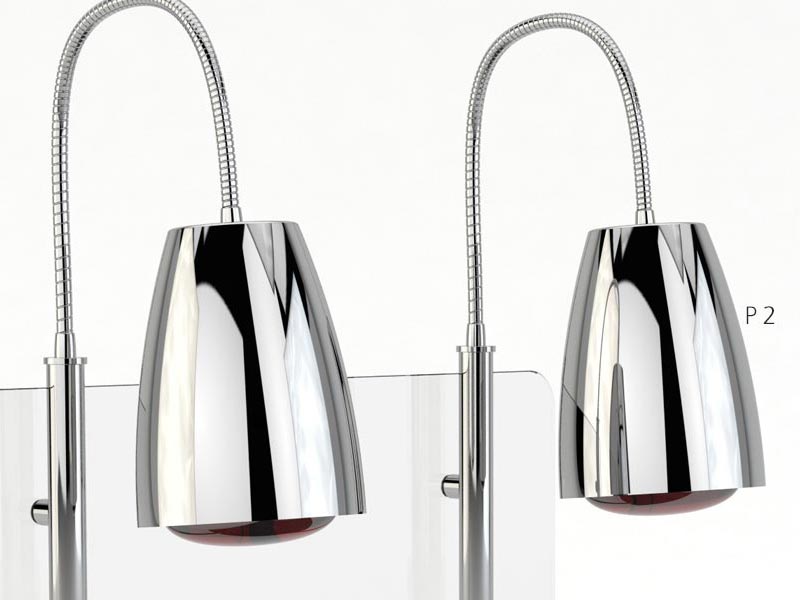 Lámpara infrarrojos HELIOS doble flexible + placa termógena