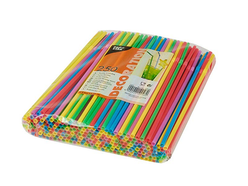 Cañas flexibles colores