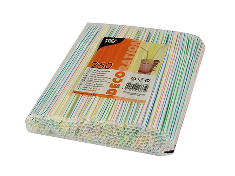 Cañas flexibles stripes