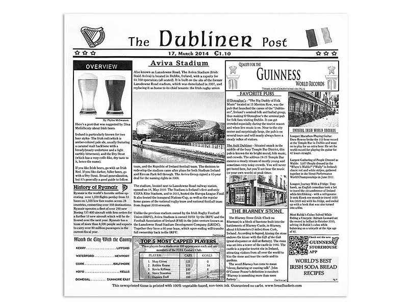 Papel antigrasas tissue liner periódicos