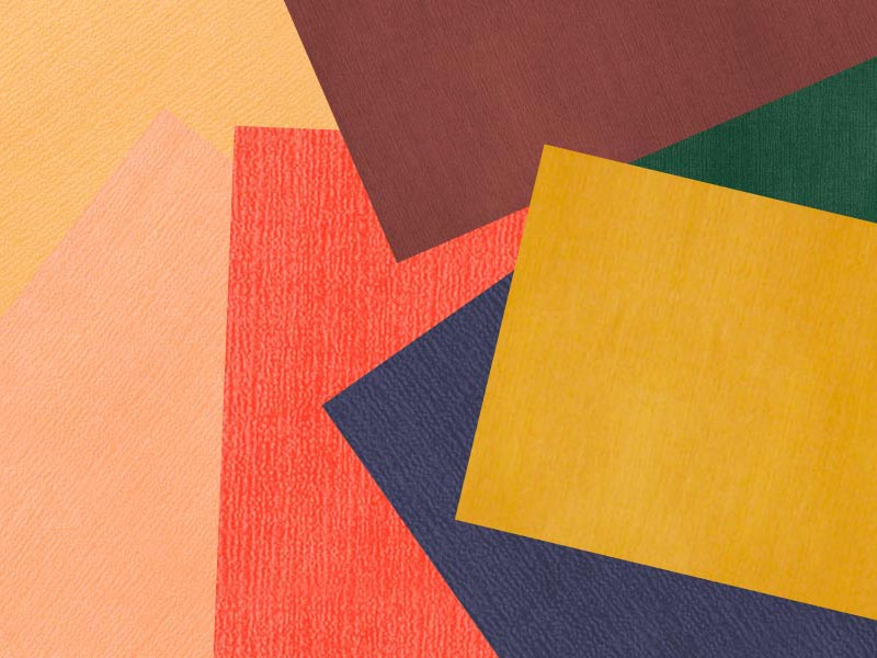 Mantel gofrado colores plegado en M