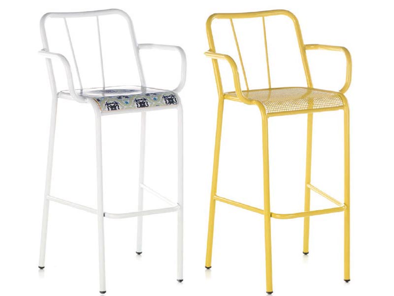 Taburete con brazos Dots