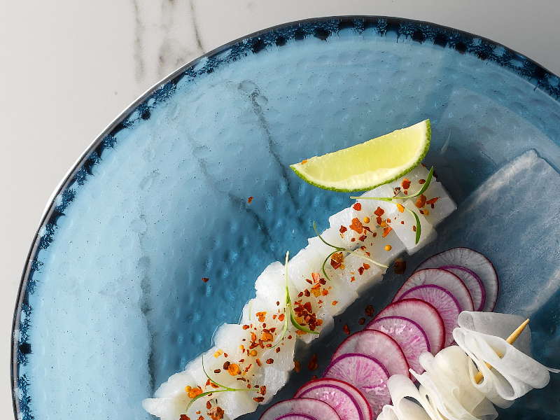 Isla Ocean Blue glass