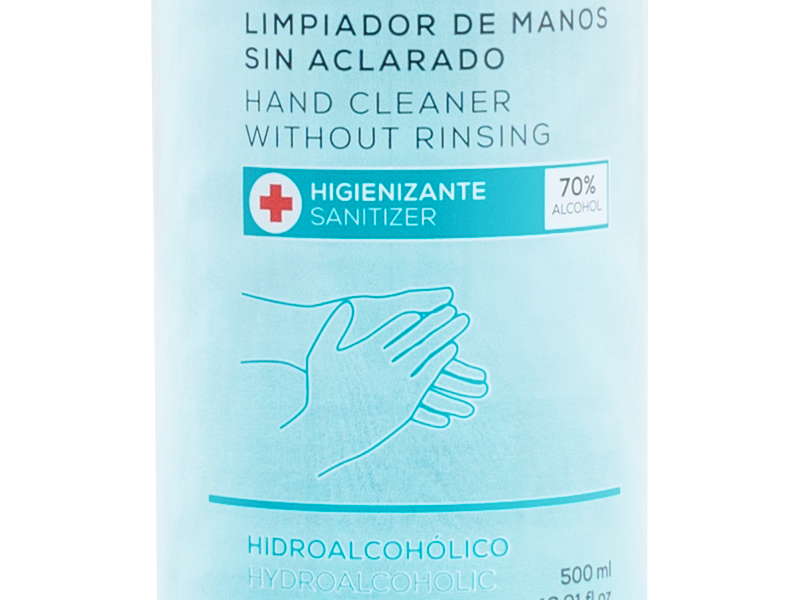 Botella gel hidroalcohólico 500 ml
