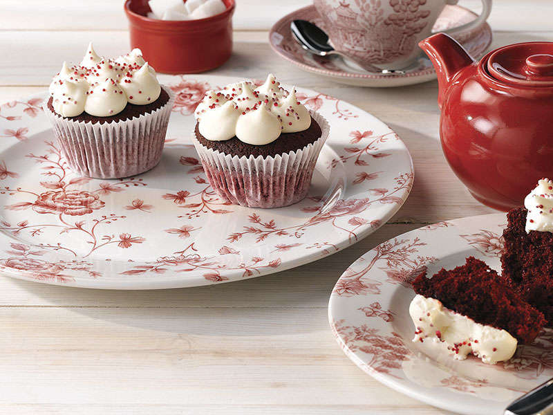 Vintage Prints Rose Chintz Cramberry