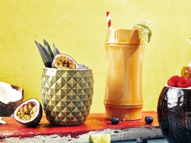 Tropical Tiki mugs Pineapple.