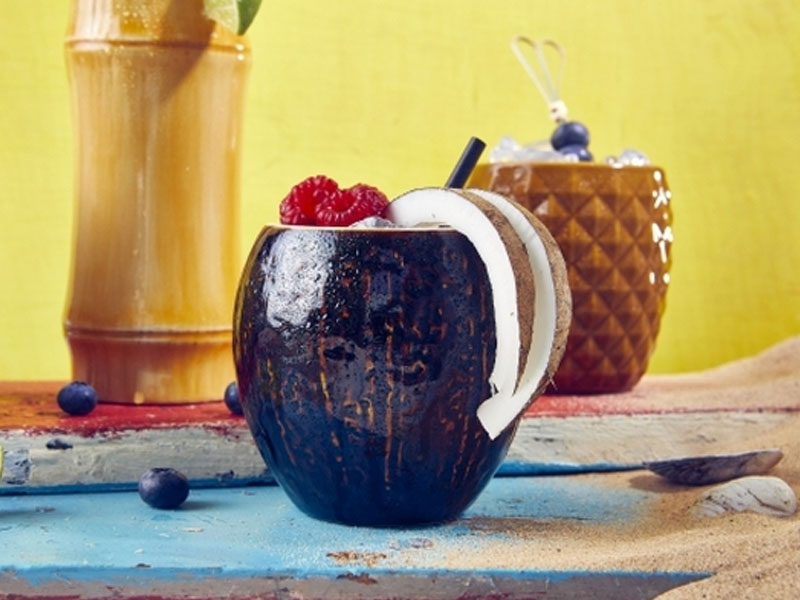 Mug cóctel Tiki coco