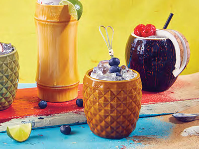 Mug cóctel Tiki piña