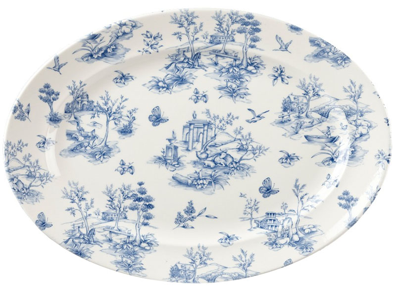 Fuente oval ala Vintage Prints