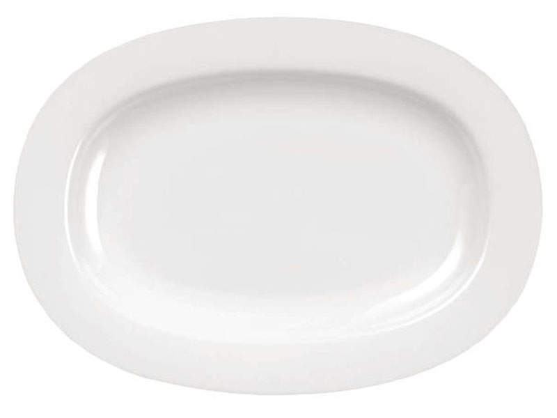 Fuente oval con ala White