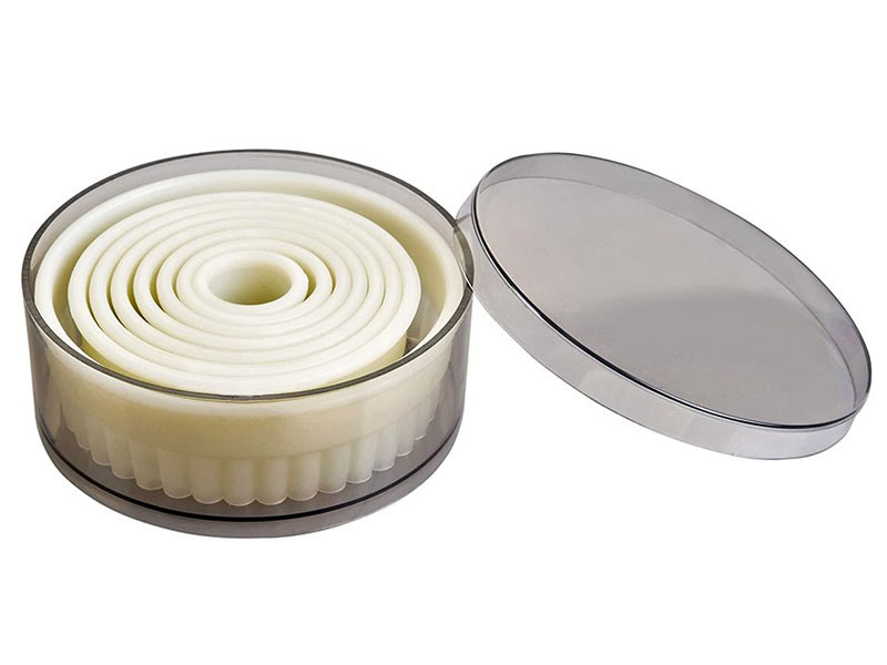 Set 9 cortapastas Nylon redondo rizado